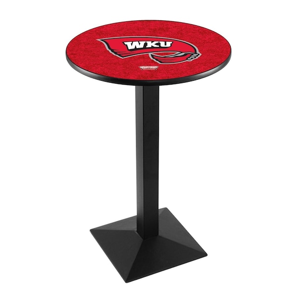 42" Blk Wrinkle Western Kentucky Pub Table